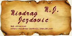 Miodrag Jezdović vizit kartica
